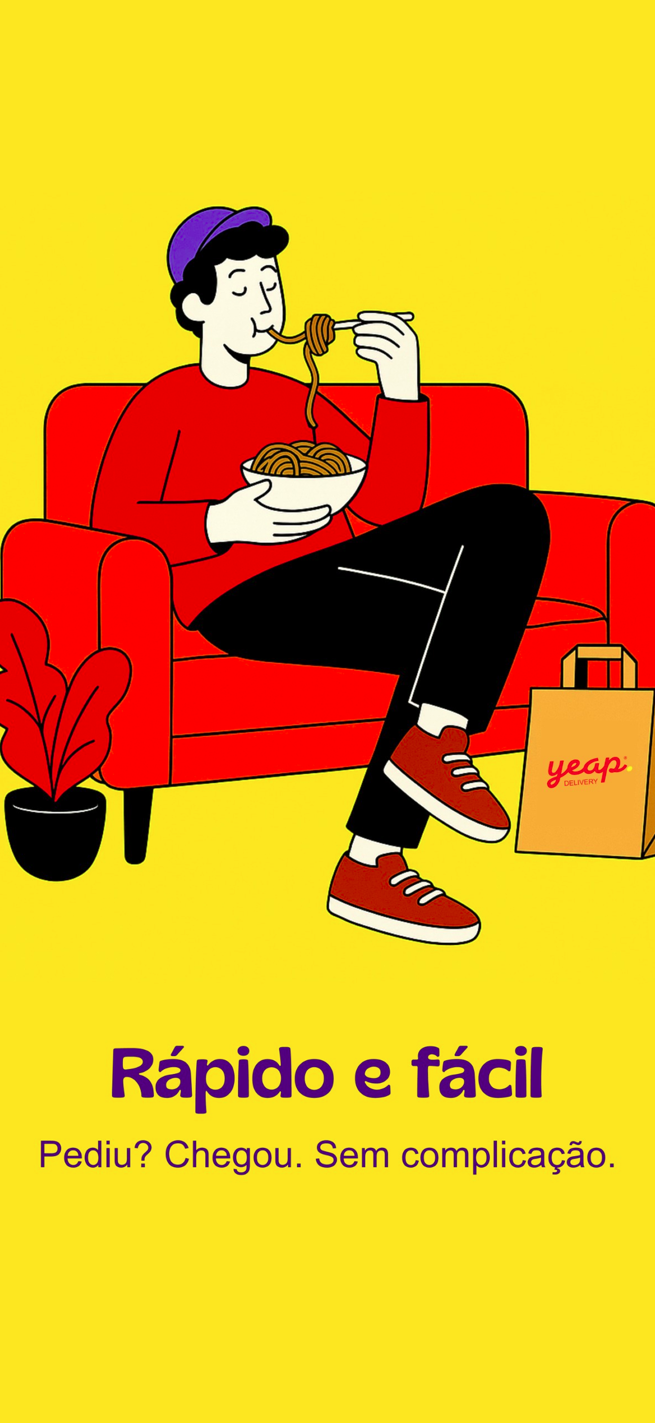 Tela do aplicativo Yeap Delivery 3